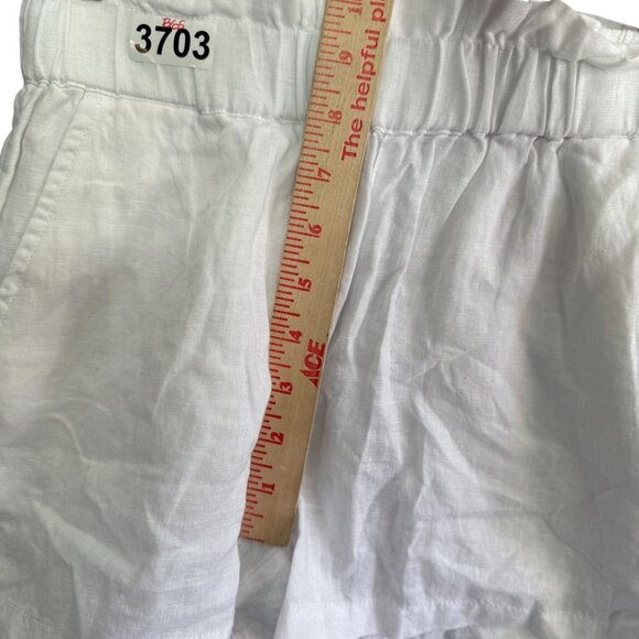 Nwt C&C California 100% Linen Pull-On Paperbag Shorts Womens XS White Vacation - Picture 10 of 10